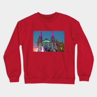 Mexico. Guadalajara. Cathedral. Light Show. Crewneck Sweatshirt